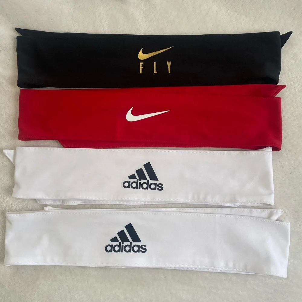 Headbands Adidas Nike OS Color White Black Red
